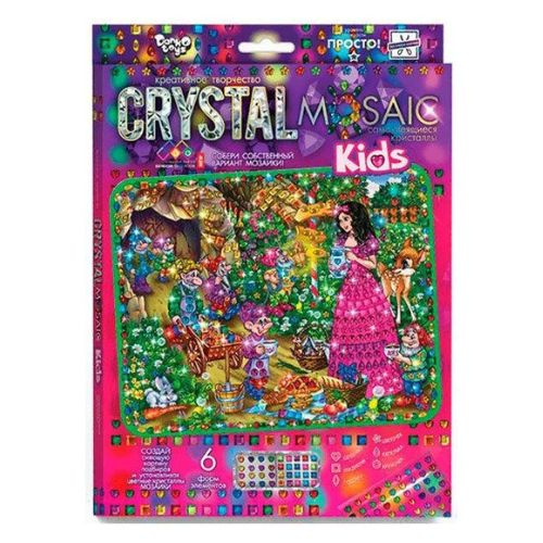 Алмазная живопись CRYSTAL MOSAIK KIDS. А4. Белоснежка. Данко Тойс. мк01-07