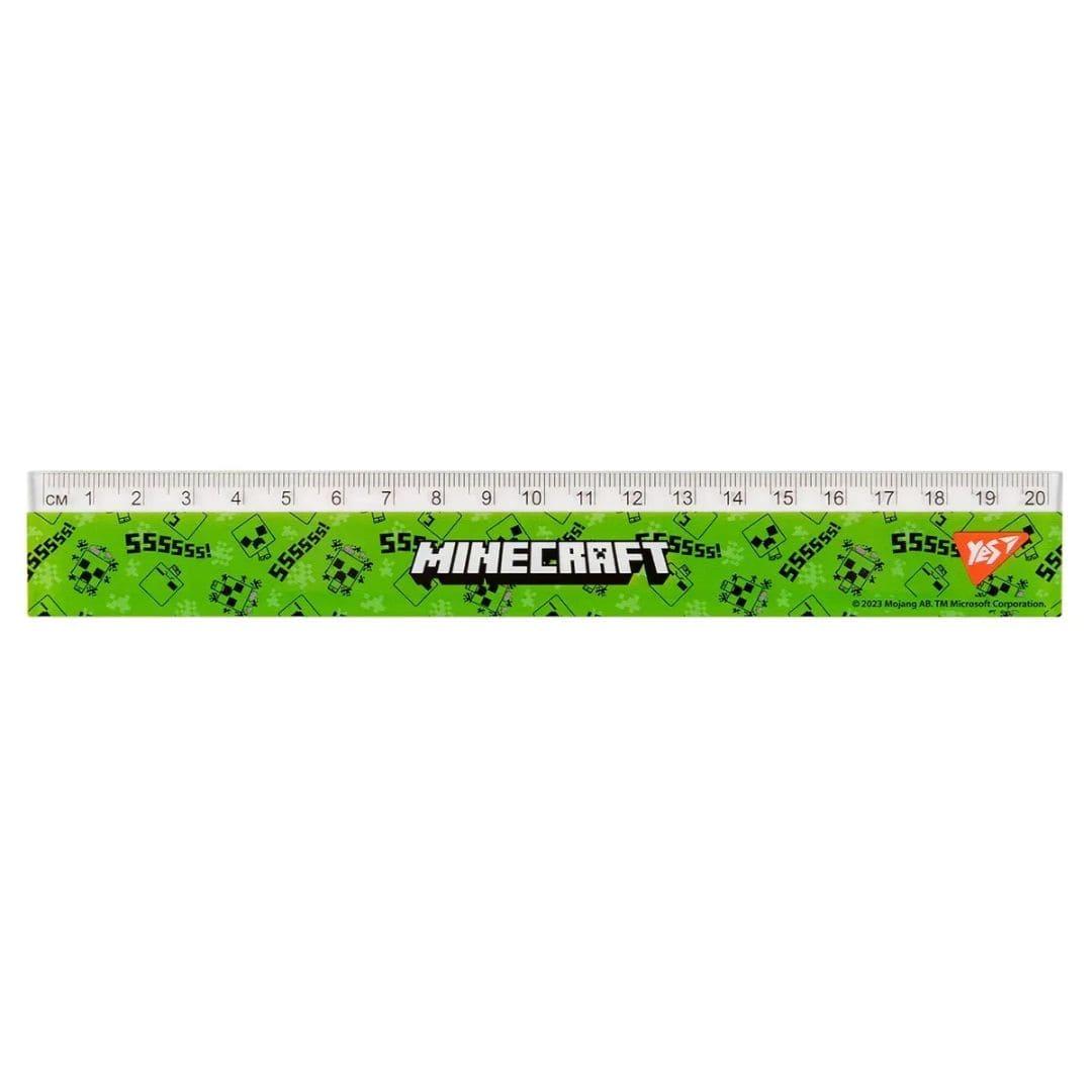 Лінійка пластикова 20см. Minecraft. YES 370666