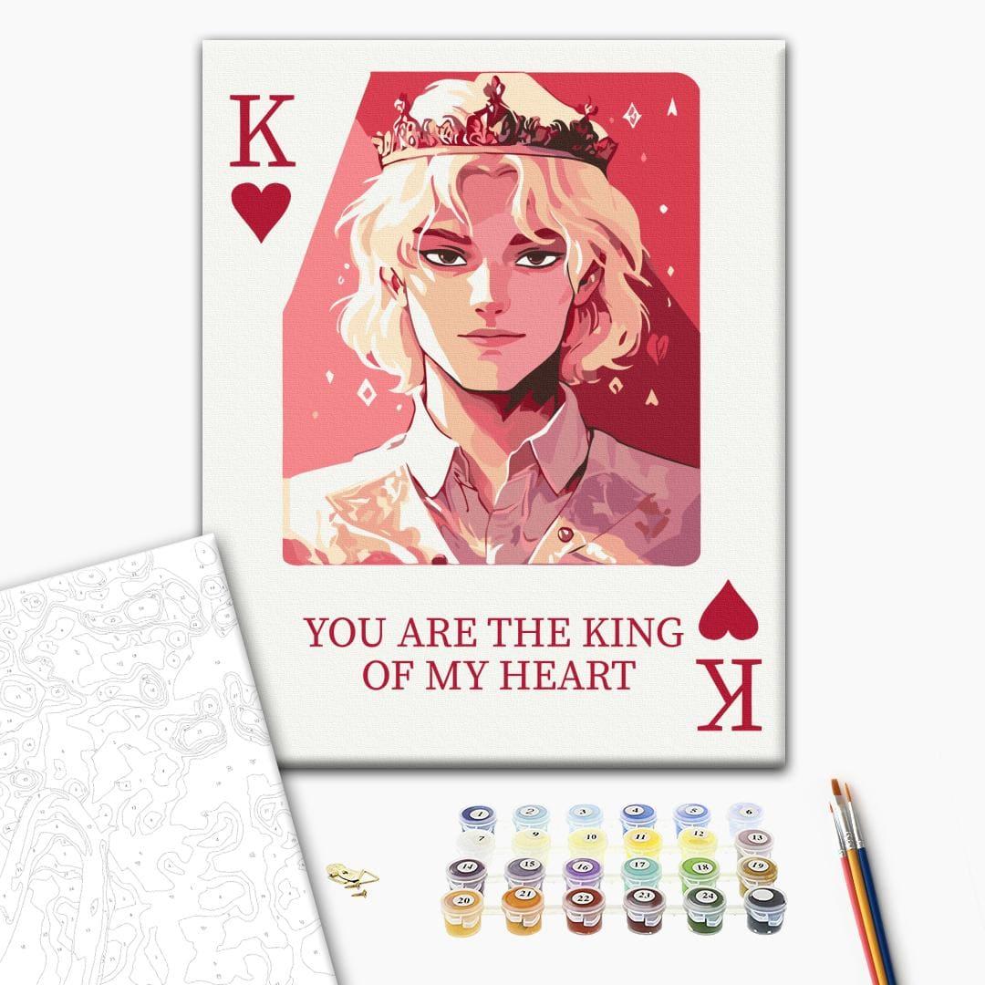 Картина по номерах. Король сердець. 40х50см. Brushme 54222