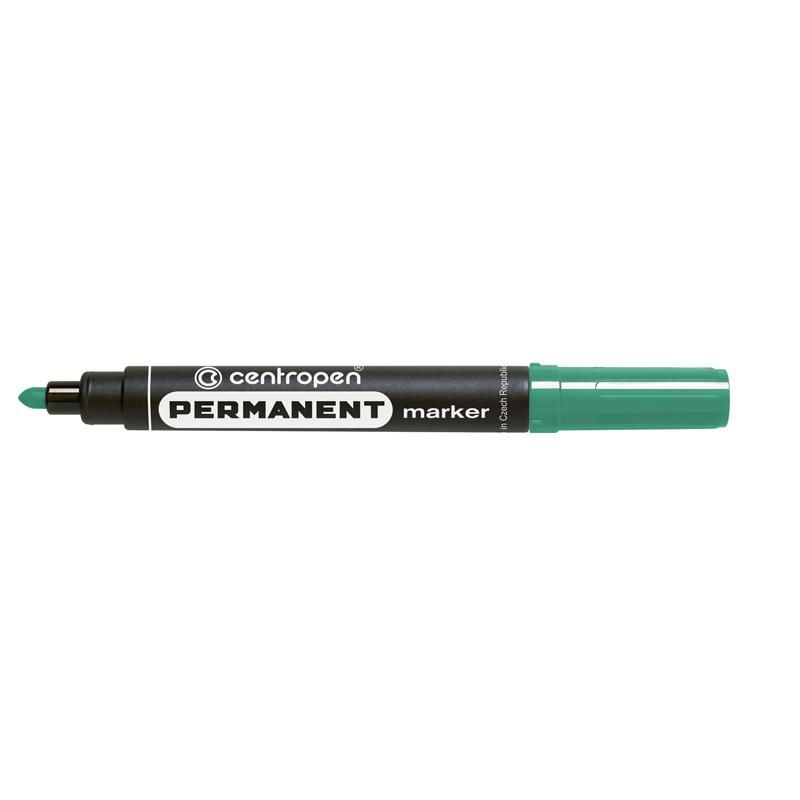 Маркер перманентний 2,5 мм  круглий зелений. Centropen 8566