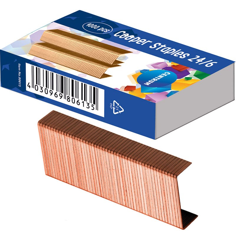 Скоби №24 (1000 шт). мідні. Centrum 80613