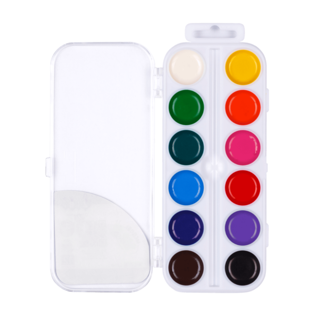 Акварель 12 кол. пластик без пензля. Kids Line. ZIBI 6544-08