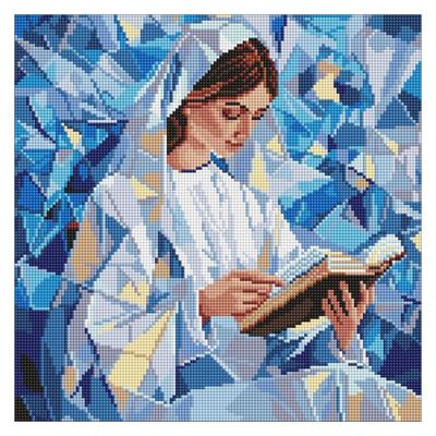 Діамантова мозаїка 40*40см. Тихе чтиво. Ідейка 8231