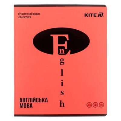 Зошит А5. 48 аркушів. Лінія. Англійська мова. Предметний. KITE 25-240-18