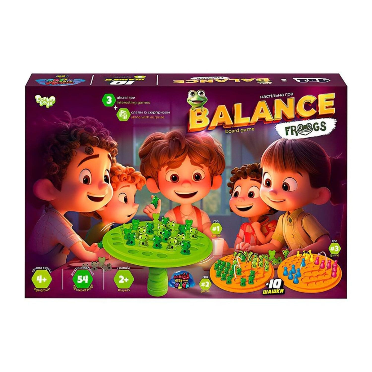 Настільна гра. Balance Frogs. Danko toys 3080