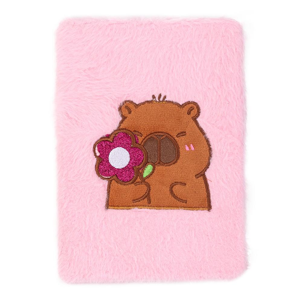 Блокнот плюшевий 80арк. Capybara 2. клітинка А5. Zibi 700016