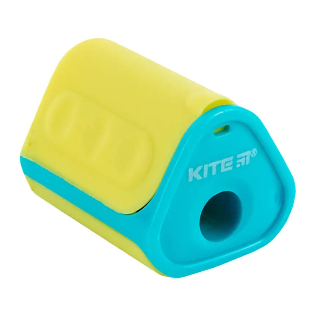 Точилка пластикова з контейнером прорезинена Sharpener Twist Kite 24-120