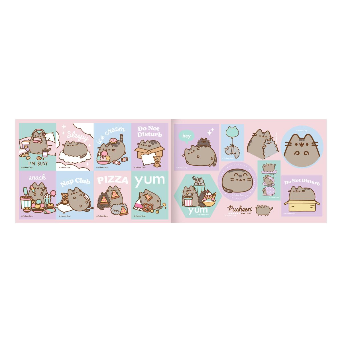 Розмальовка А4 12стор. Pusheen з наліпками. YES 743223