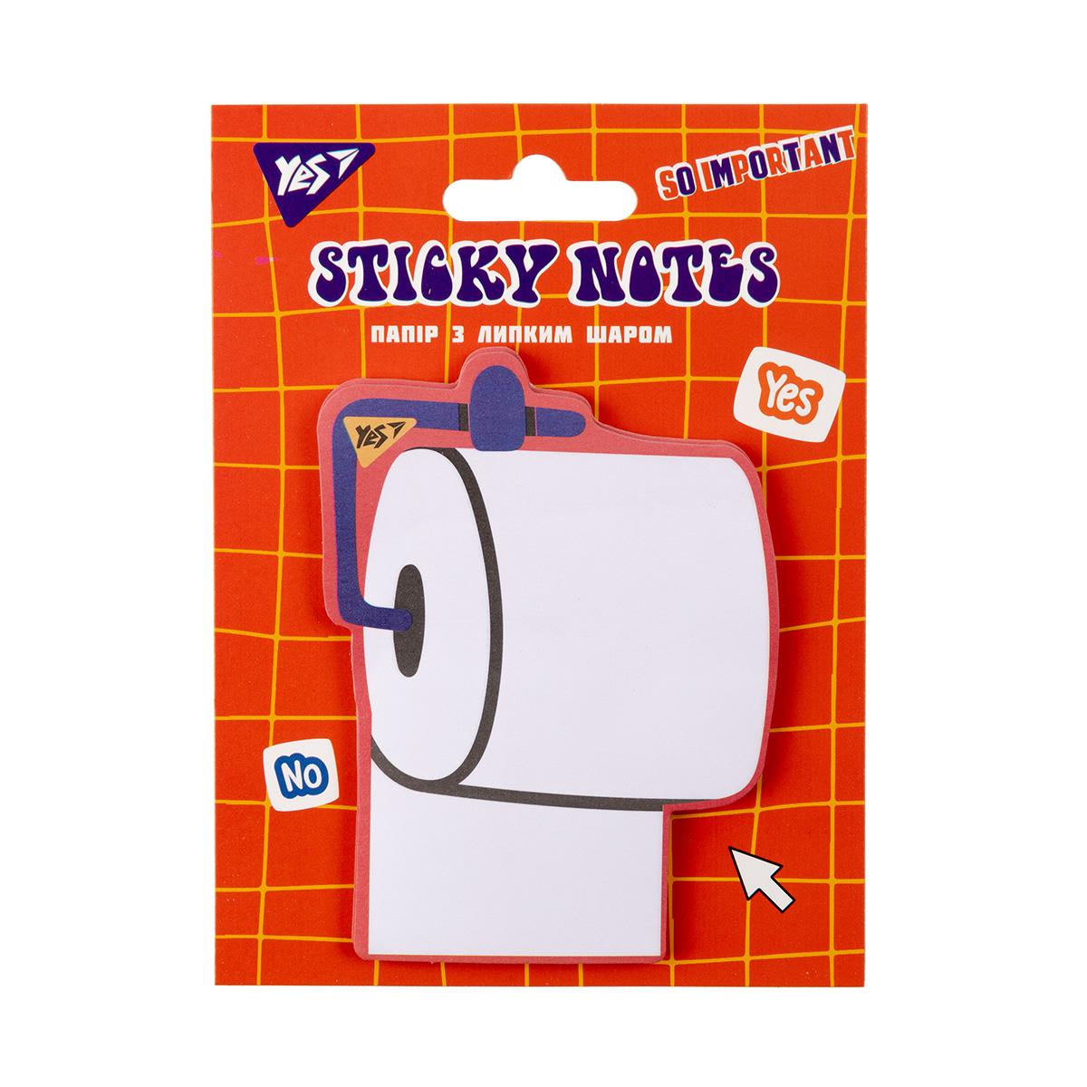 Стікери фігурні Sticky Mood.туалетний папір. 40арк. YES 170357