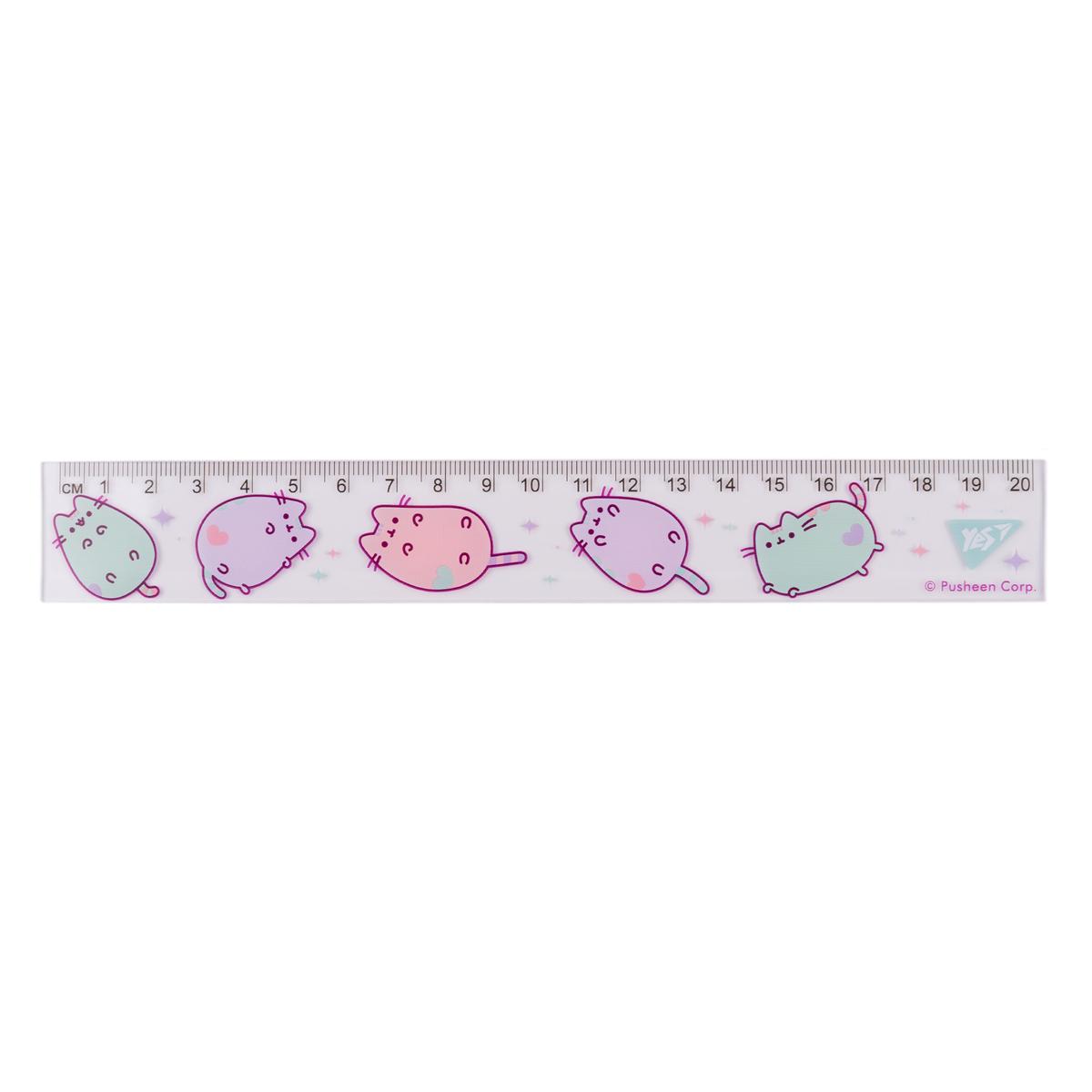 Лінійка 20 см. Pusheen. Yes 370622