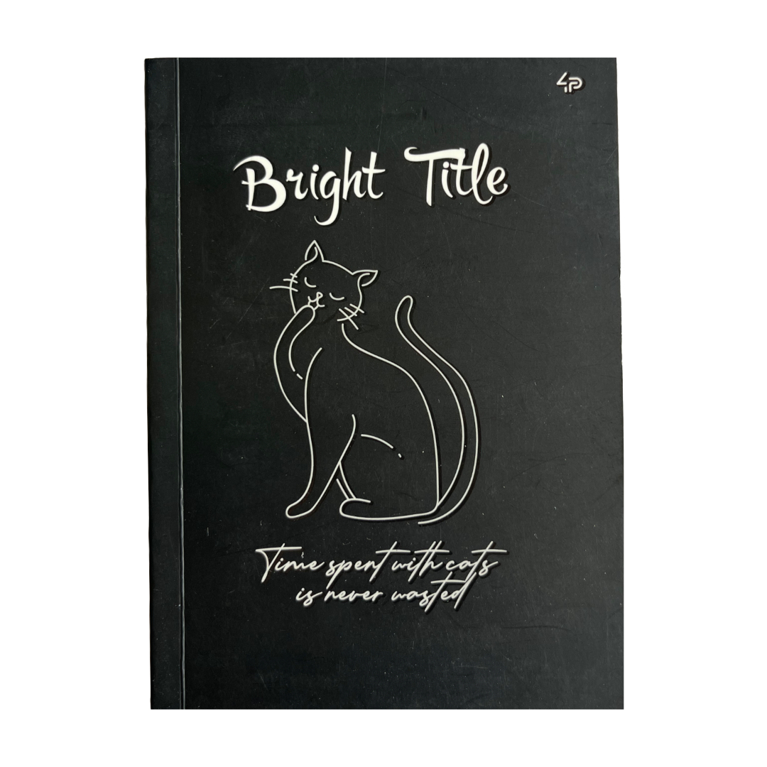Блокнот В6 40арк. м/о. чорний лист. Bright Title note. 4Профі. 902569