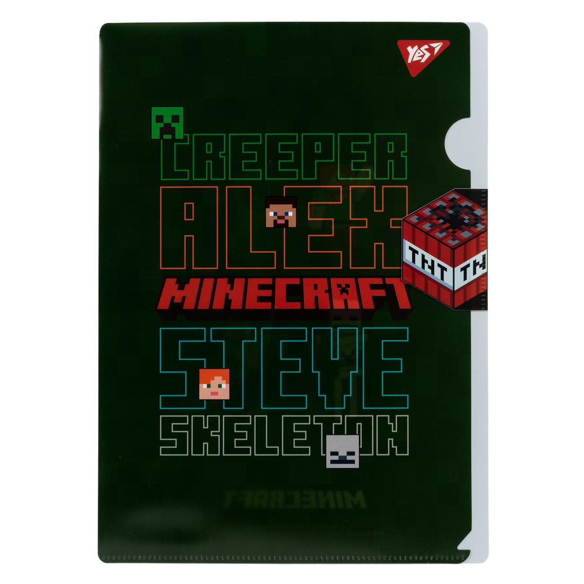 Папка-кутик з клапаном А4 Minecraft Yes 492107