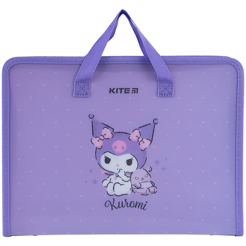 Папка-портфель на блискавці 1 відділення. Kuromi. Kite 24-202