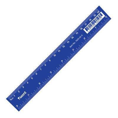 Лінійка 20см пластикова синя. AXENT. 7620-02