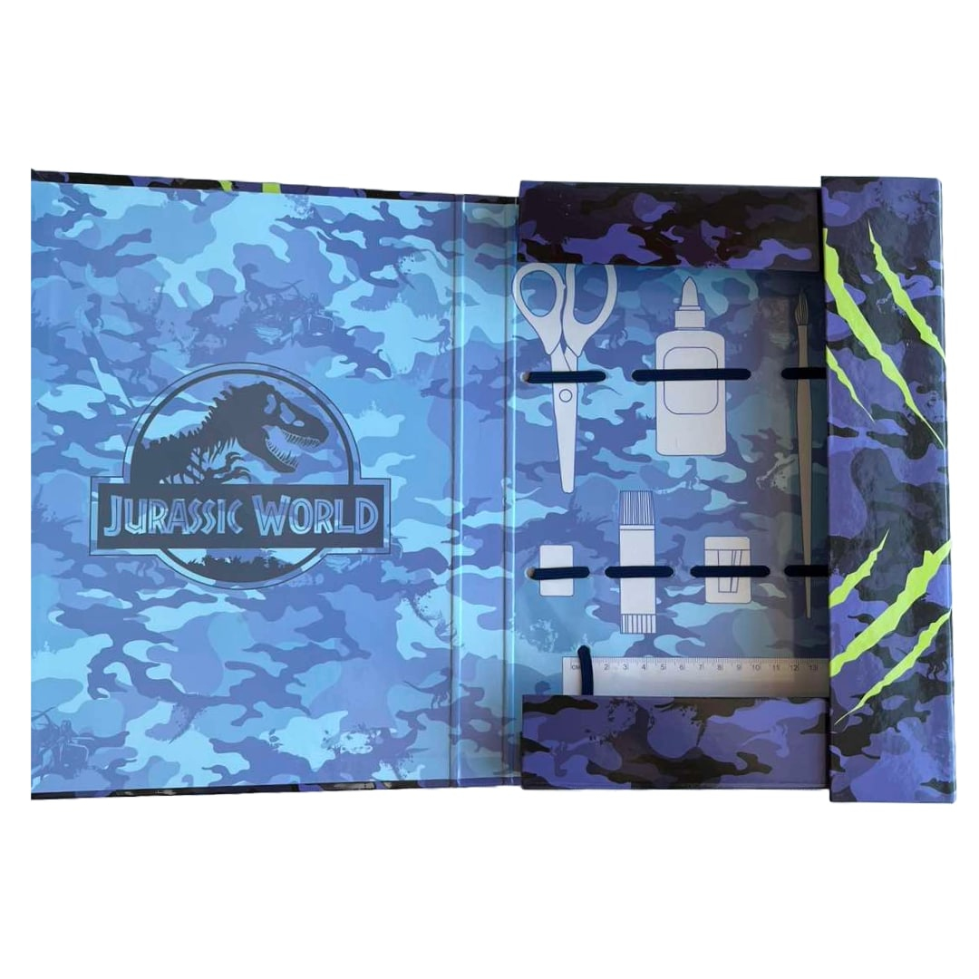 Папка для праці А4 на гумках. YES JURASSIC WORLD 491556