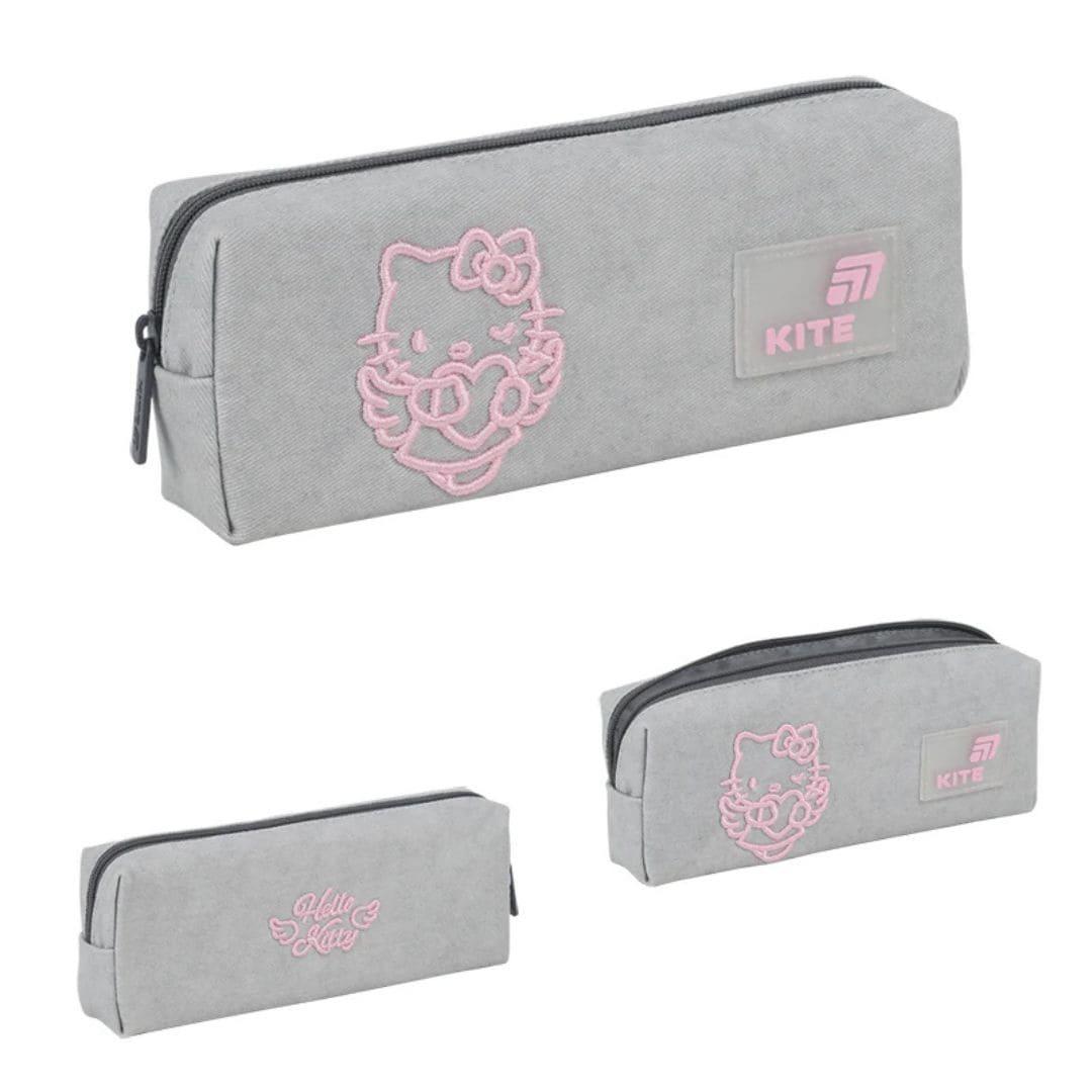 Пенал - косметичка тканевий на 1 відділення. Hello Kitty. KITE 26-642-1
