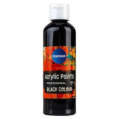Акрилова фарба чорна 120мл у пласт. бутил. Centrum Professional 80925