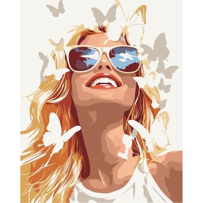 Картина по номерах Посмішка 40*50. ArtCraft 10151