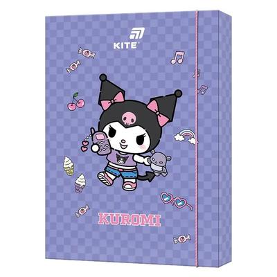 Папка для праці А4 на гумках. Kuromi. Kite 25-213-2