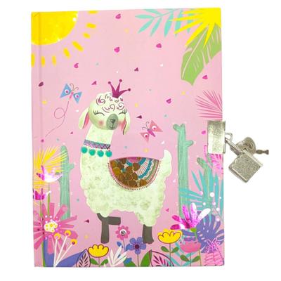 Блокнот на замочку 80арк. Лама принцеса. Малеваро 361943