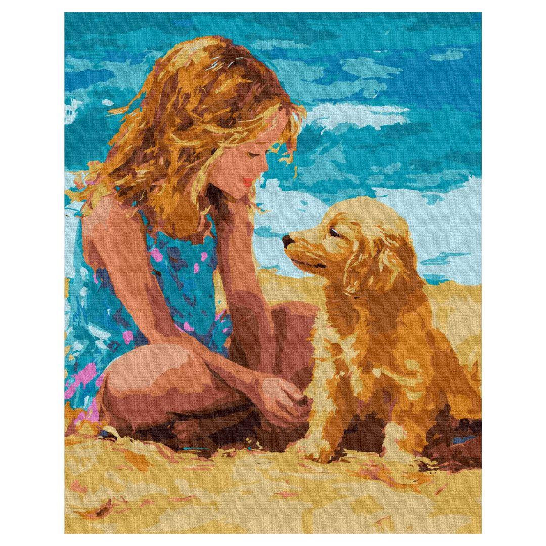 Картина по номерах. Друг дитинства. 40*50см. Ідейка. 8491