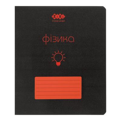 Зошит А5. 48л. Клітинка. Фізика. Предметний. Black. структ, лак, Zibi. Kids. 1700-05