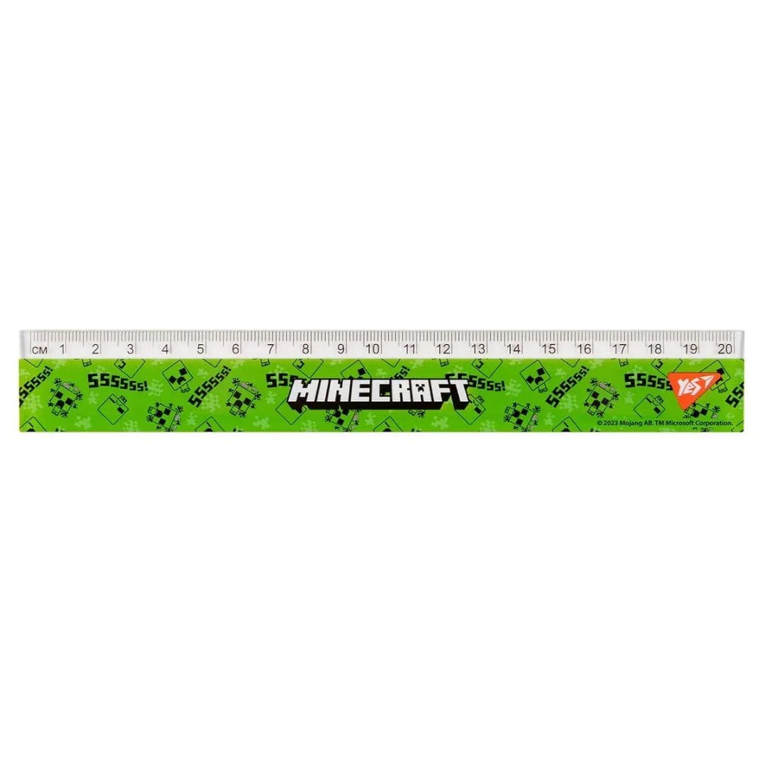 Лінійка пластикова 20см. Minecraft. YES 370666