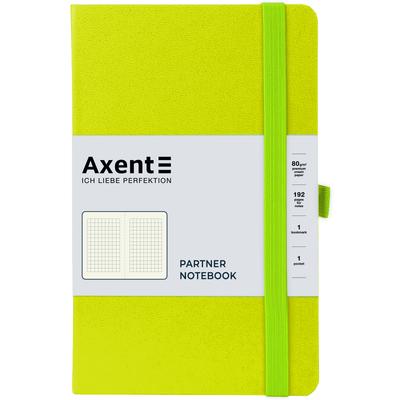 Блокнот А6. 96 аркушів, в клітинку, PARTNER. Лимонний. AXENT. 8201-60