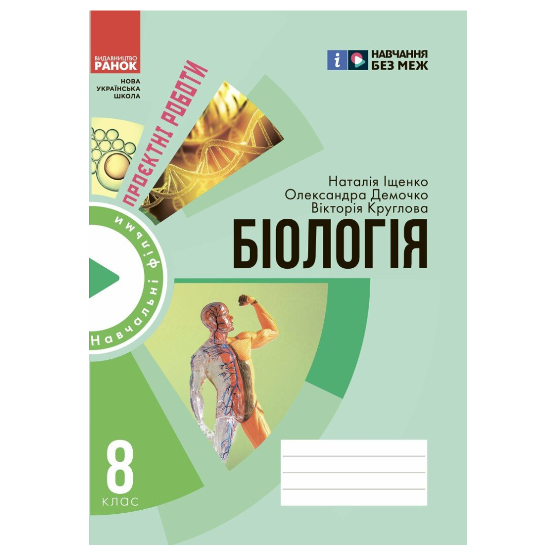 Біологія 8кл Зошит для проєктних робіт. НУШ. Іщенко 89789