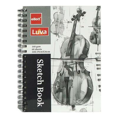 Скетчбук А5 60 аркушів. 160 г/м2. на пружині. Ellot 001-16