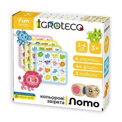 Розумне лото з кубиками. Кольорові звірята. Igroteco 900804