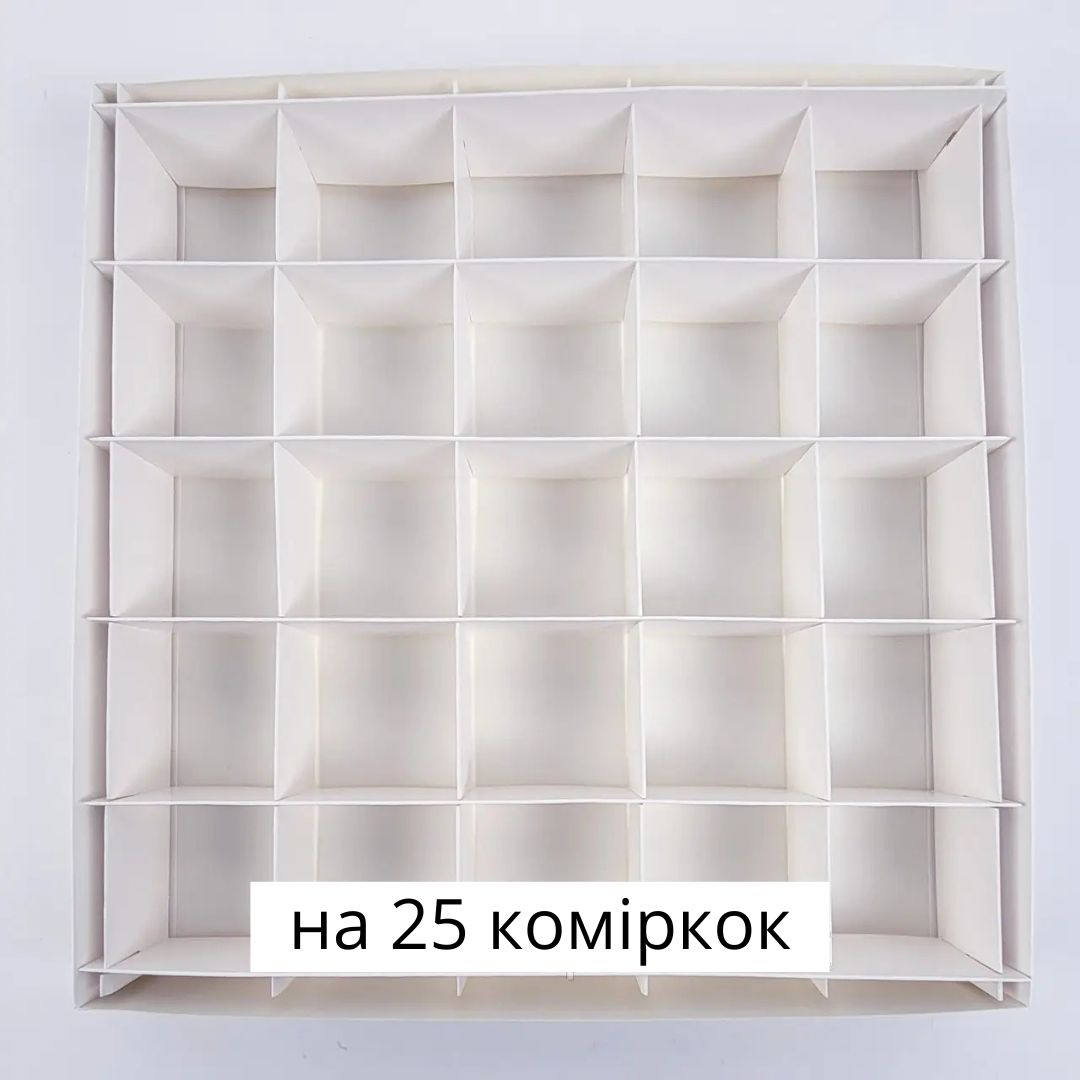 Адвент коробка подарункова складна 25комірок. З новим роком 0760
