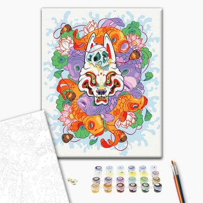 Картина по номерах. Kitsune. 30х40см. Brushme 1036