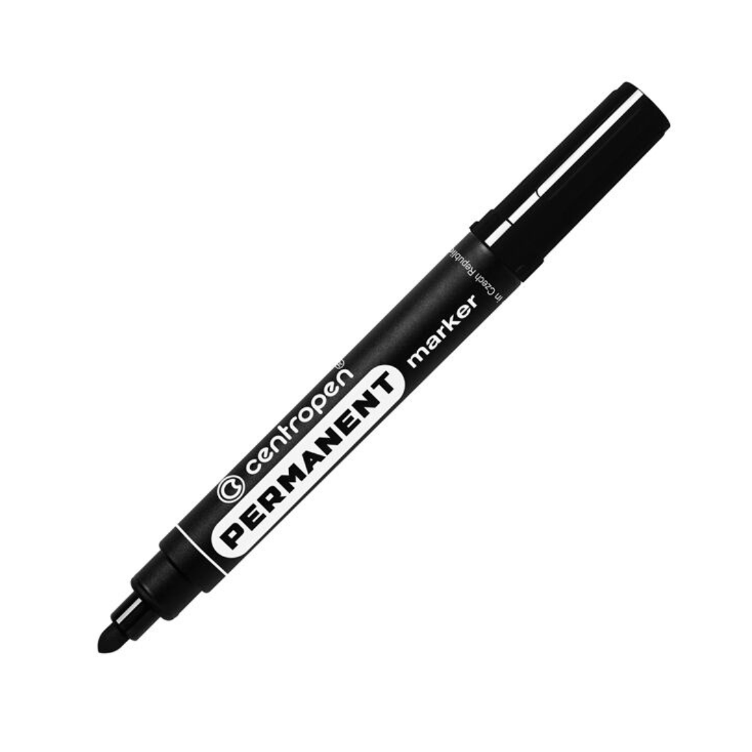 Маркер перманентний 2,5 мм круглий чорний. Centropen 8566