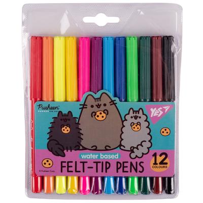 Фломастери 12 кольорів Pusheen. YES 650545
