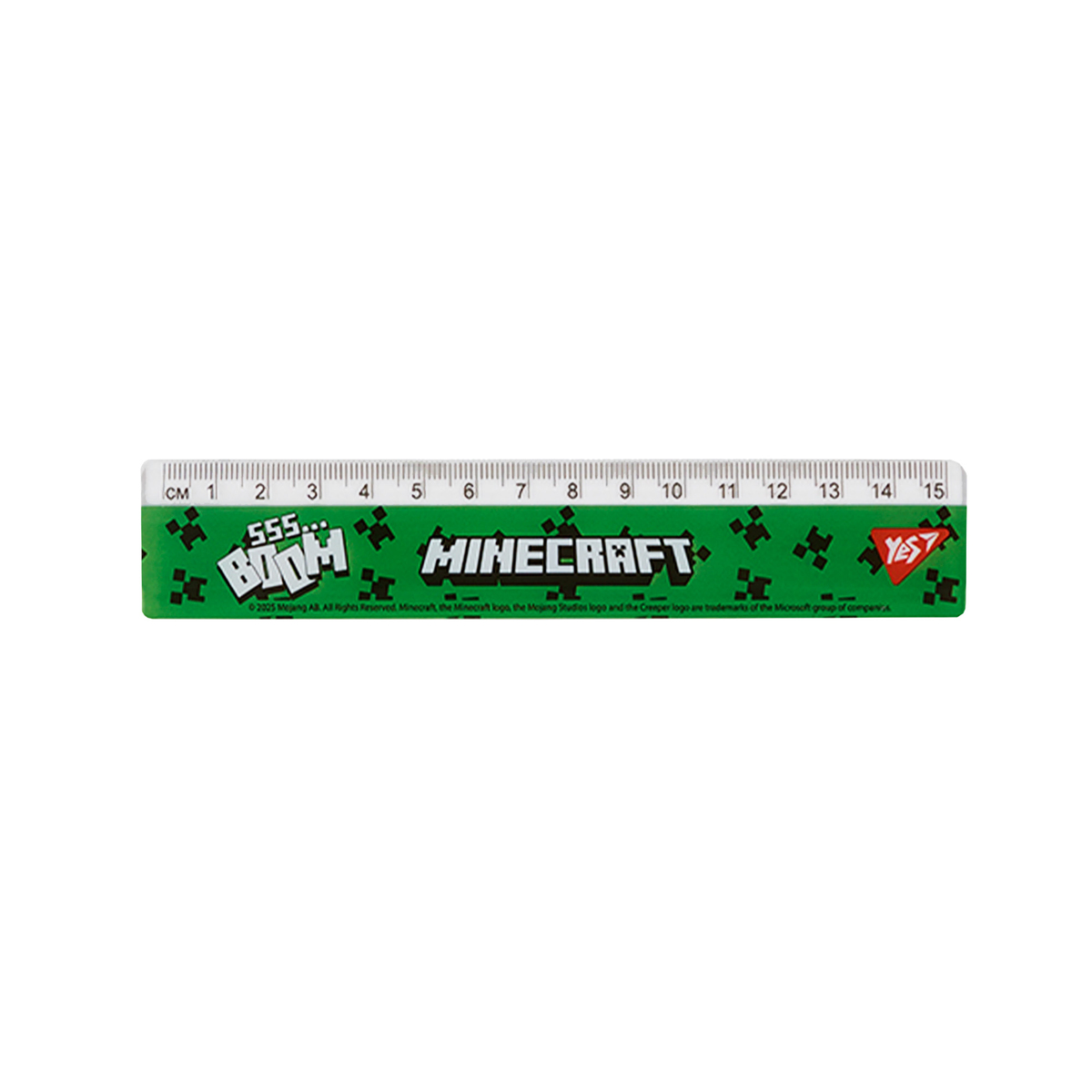 Лінійка 15см пластикова Minecraft Boom. Yes 370680