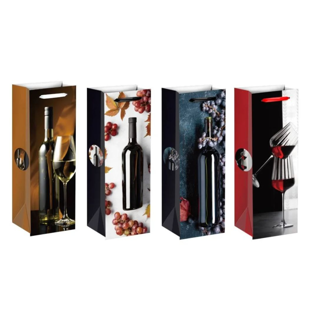 Пакет подарунковий 13х8,5х36см. Bottle Joy. Malevaro 1124