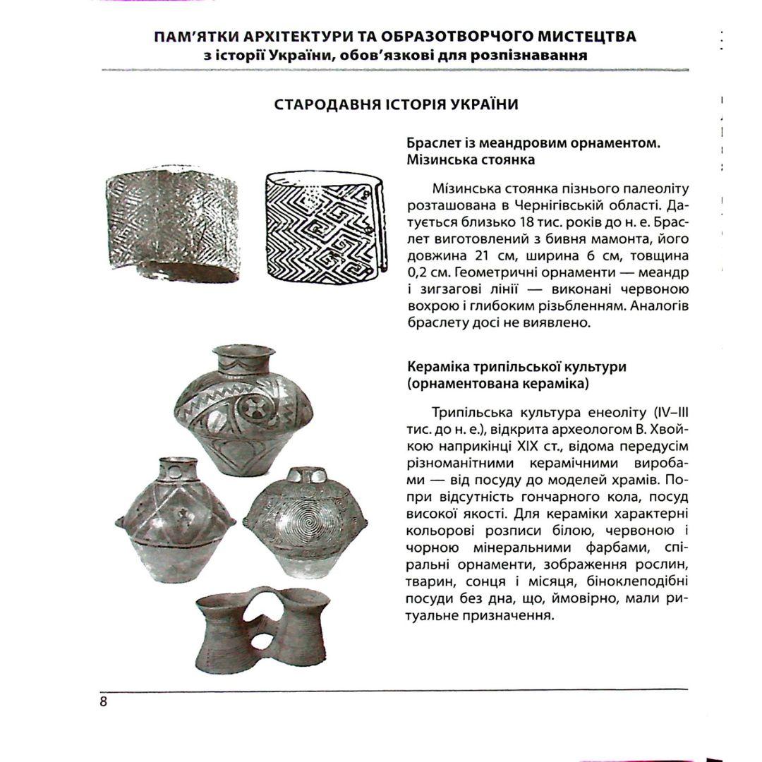 ЗНО. Історія України. Памятки архітектури та образотворчого мистецтва,персоналії,дати. 2025, Тестові завдання. Земерова. ПІП. З51