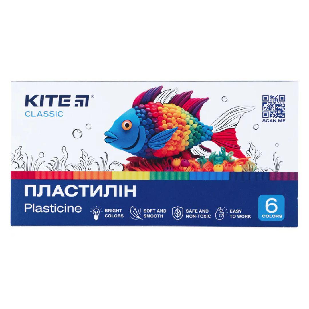 Пластилін дитячий 6кол. Kite Classic К-081
