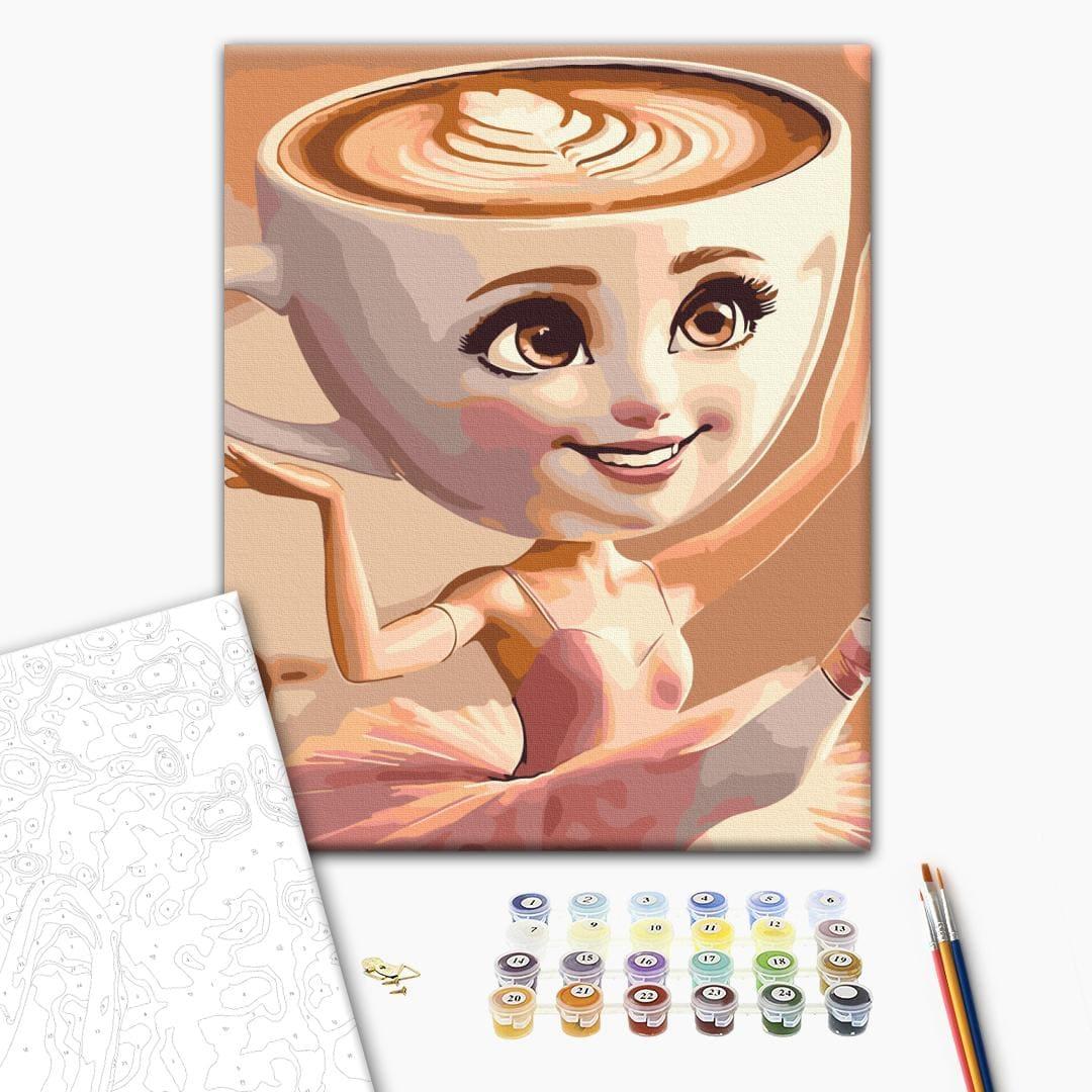 Картина по номерах. Ballerina Cappuccino. 40х40см. Brushme 037