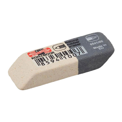 Гумка KOH-I-NOR 6541/80 SUNPEARL біло-сіра, мала Чехія 6541/80/84