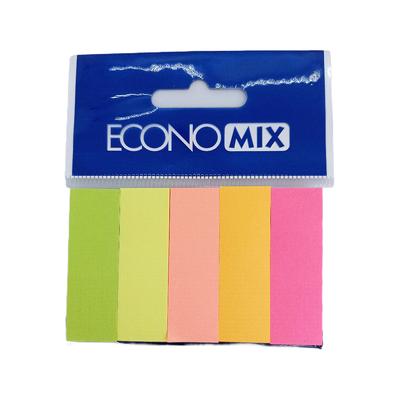 Стікери-закладки паперові  5*25л. ассорті. ECONOMIX. 20935
