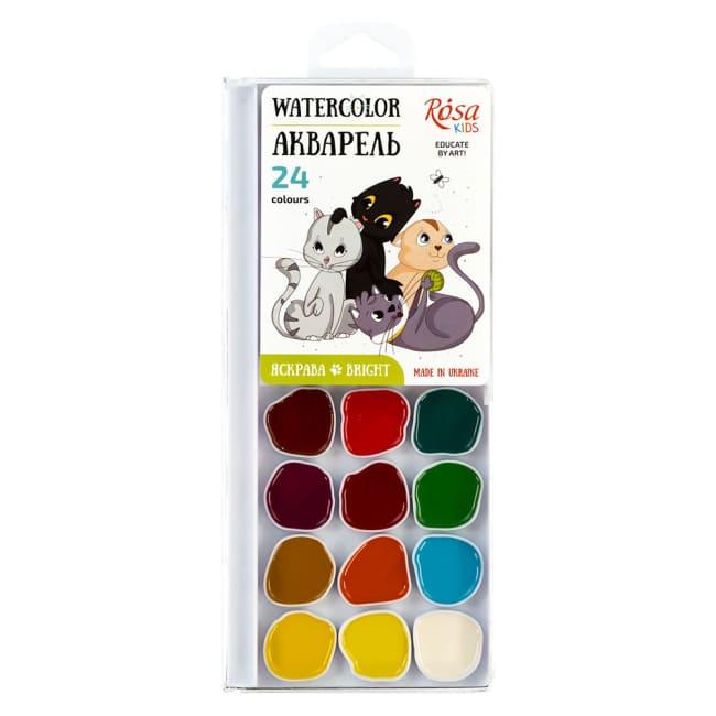 Акварель 24кол. Cats  Rosa 301206