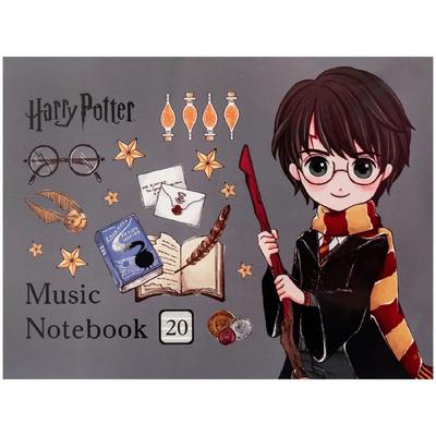 Зошит для нот А5. 20 аркушів. Harry Potter. Kite 26-405