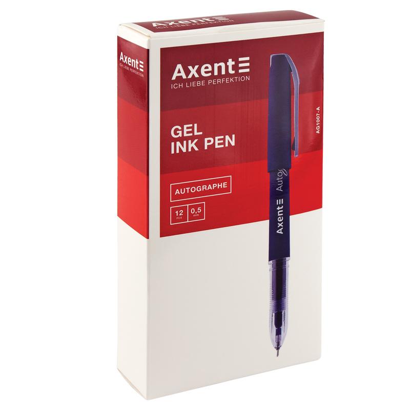 Ручка гелева AXENT Autographe 1007 синя