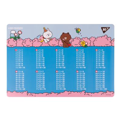 Килимок- підложка для дитячої творчості. Line Friends. табличка множення 492254