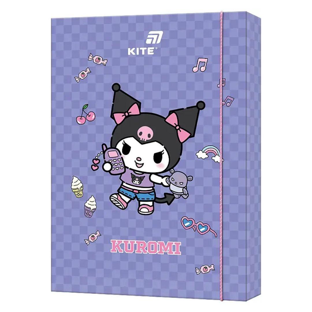 Папка для праці А4 на гумках. Kuromi. Kite 25-213-2