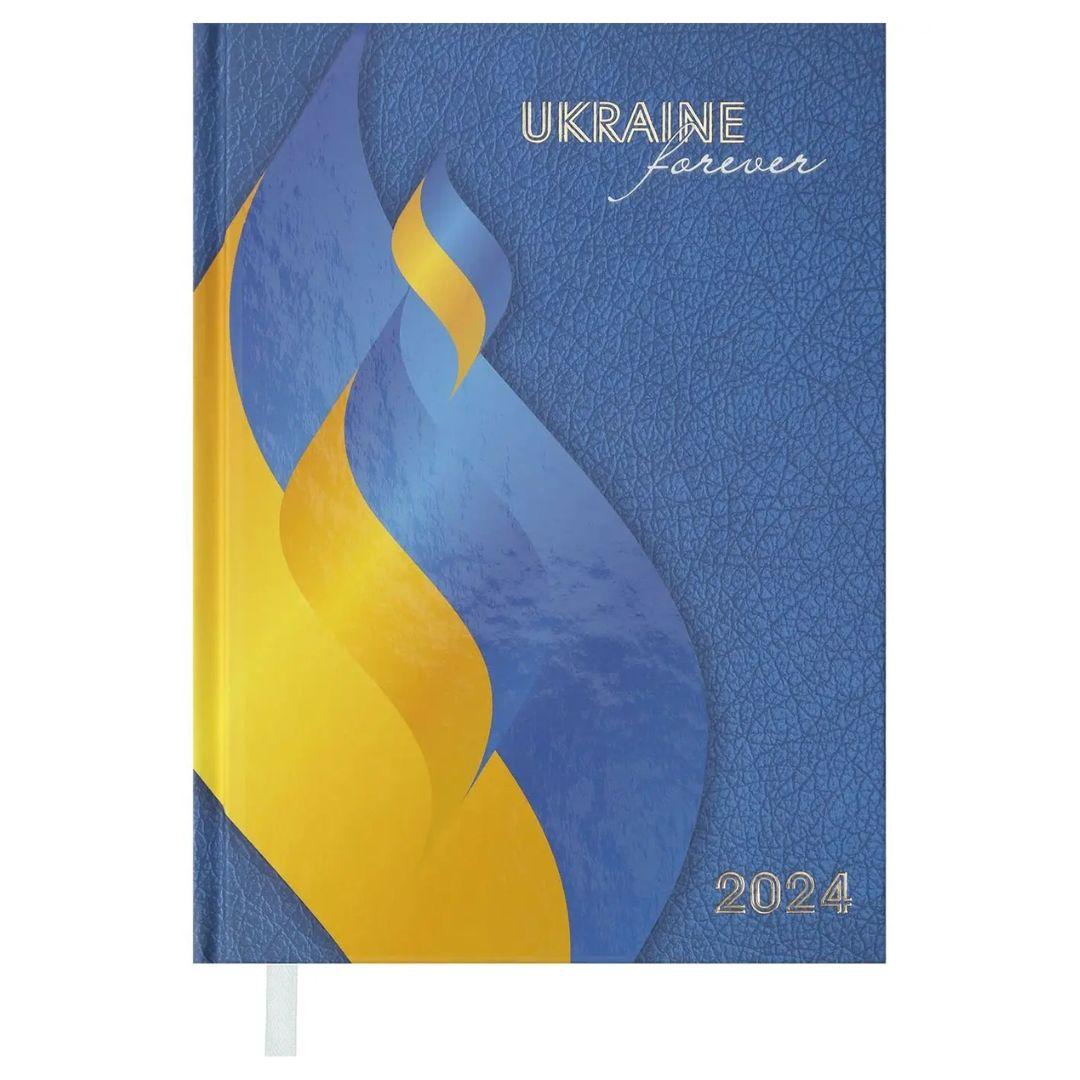 Блокнот діловий А5 336л. лінія, датований. Україна синій. ВМ. 2128-02