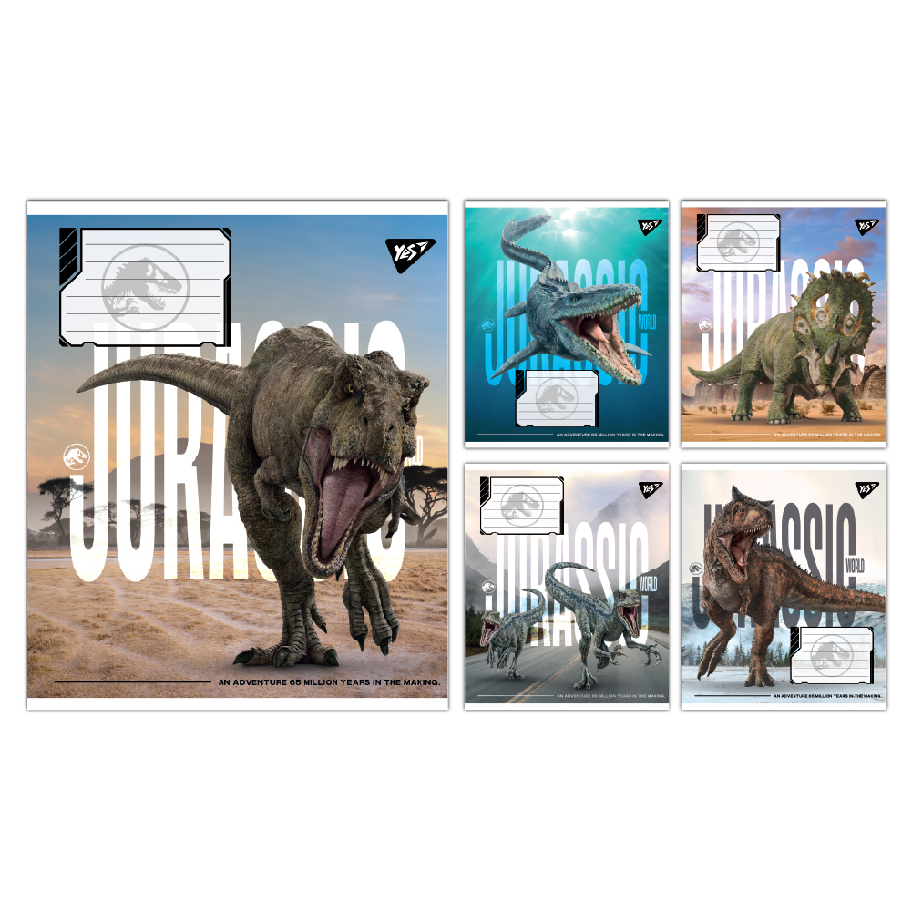 Зошит А5. 12 аркушів. Клітинка. Jurassic world alive. YES 767677