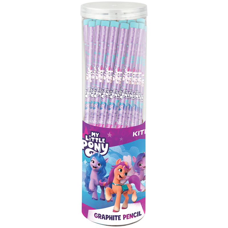 Олівець чорнографітний НВ, з гумкою My Little Pony  Kite 23-056